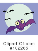 Flying Bat Clipart #102285 by Hit Toon