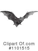 Flying Bat Clipart #1101515 by BestVector
