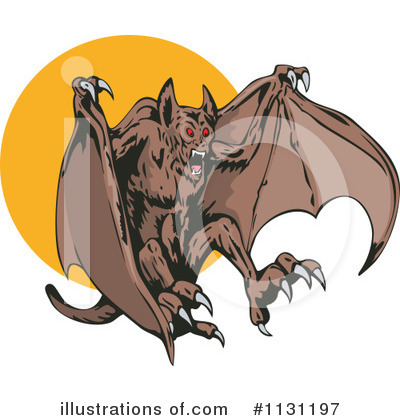 Vampire Bat Clipart #1131197 by patrimonio
