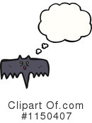 Flying Bat Clipart #1150407 by lineartestpilot