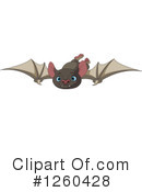 Flying Bat Clipart #1260428 by Pushkin