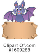 Flying Bat Clipart #1609288 by visekart