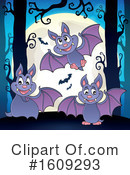 Flying Bat Clipart #1609293 by visekart