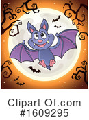 Flying Bat Clipart #1609295 by visekart