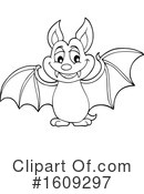 Flying Bat Clipart #1609297 by visekart