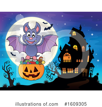 Vampire Bat Clipart #1609305 by visekart