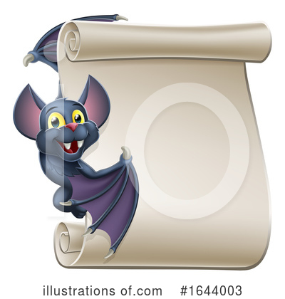 Royalty-Free (RF) Flying Bat Clipart Illustration by AtStockIllustration - Stock Sample #1644003