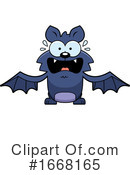 Flying Bat Clipart #1668165 by Cory Thoman