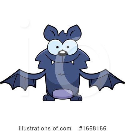 Royalty-Free (RF) Flying Bat Clipart Illustration by Cory Thoman - Stock Sample #1668166