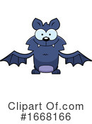 Flying Bat Clipart #1668166 by Cory Thoman