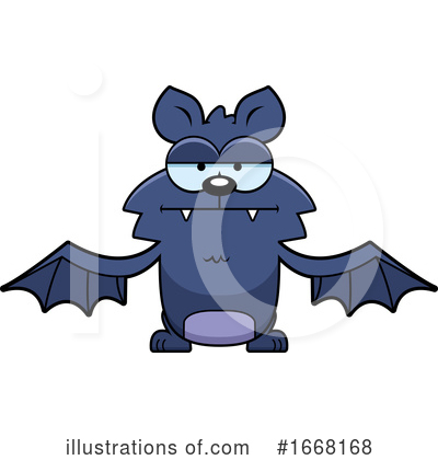 Royalty-Free (RF) Flying Bat Clipart Illustration by Cory Thoman - Stock Sample #1668168
