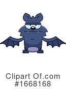 Flying Bat Clipart #1668168 by Cory Thoman