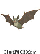 Flying Bat Clipart #1719693 by Vector Tradition SM