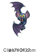 Flying Bat Clipart #1740437 by AtStockIllustration