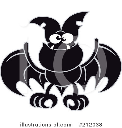 Royalty-Free (RF) Flying Bat Clipart Illustration by Zooco - Stock Sample #212033