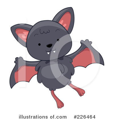 Royalty-Free (RF) Flying Bat Clipart Illustration by BNP Design Studio - Stock Sample #226464