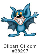 Flying Bat Clipart #38297 by dero