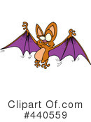 Flying Bat Clipart #440559 by toonaday