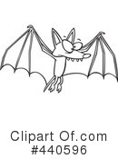 Flying Bat Clipart #440596 by toonaday