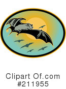 Flying Bats Clipart #211955 by patrimonio