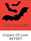 Flying Bats Clipart #67967 by Pams Clipart