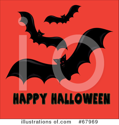 Royalty-Free (RF) Flying Bats Clipart Illustration by Pams Clipart - Stock Sample #67969