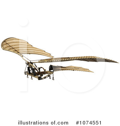 Royalty-Free (RF) Flying Machine Clipart Illustration by Leo Blanchette - Stock Sample #1074551