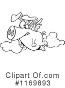 Flying Pig Clipart #1169893 by toonaday