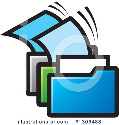 Royalty-Free (RF) Folder Clipart Illustration by Lal Perera - Stock Sample #1306488