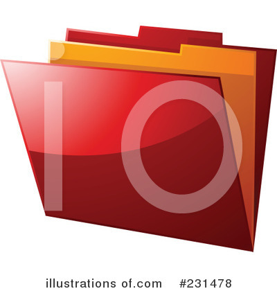Royalty-Free (RF) Folder Clipart Illustration by elaineitalia - Stock Sample #231478