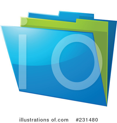 Royalty-Free (RF) Folder Clipart Illustration by elaineitalia - Stock Sample #231480