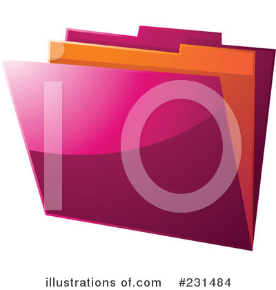 Royalty-Free (RF) Folder Clipart Illustration by elaineitalia - Stock Sample #231484