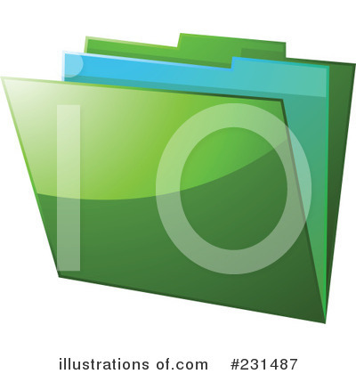 Royalty-Free (RF) Folder Clipart Illustration by elaineitalia - Stock Sample #231487