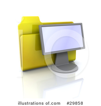 Computer Screen Clipart #29858 by KJ Pargeter