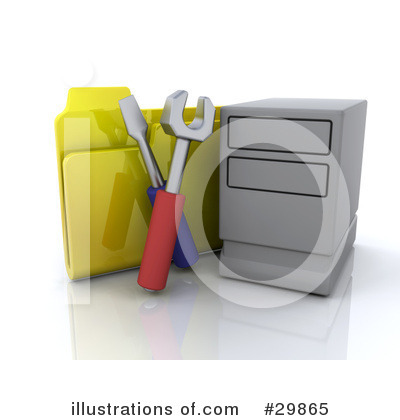 Royalty-Free (RF) Folder Clipart Illustration by KJ Pargeter - Stock Sample #29865