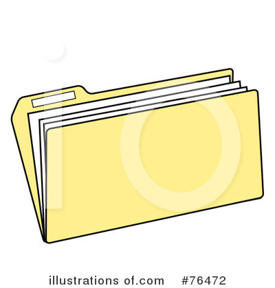 Royalty-Free (RF) Folder Clipart Illustration by Pams Clipart - Stock Sample #76472