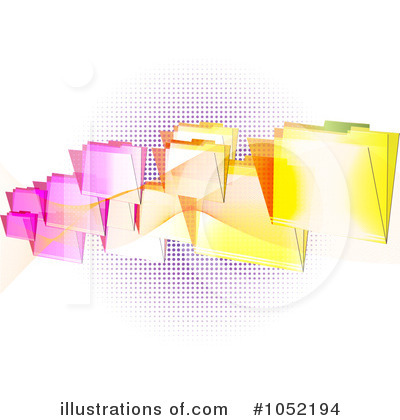 Royalty-Free (RF) Folders Clipart Illustration by elaineitalia - Stock Sample #1052194