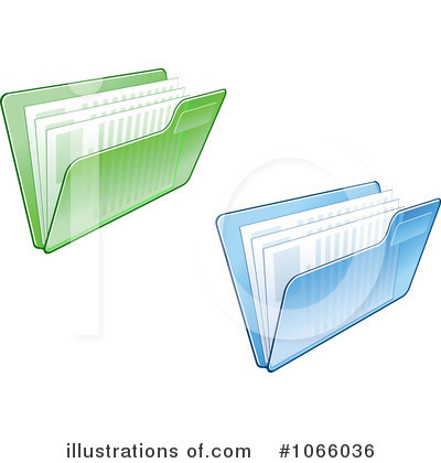 Royalty-Free (RF) Folders Clipart Illustration by Vector Tradition SM - Stock Sample #1066036