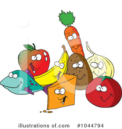 Royalty-Free (RF) Food Clipart Illustration by toonaday - Stock Sample #1044794