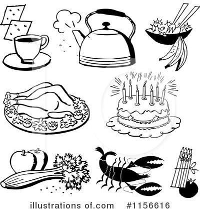 Roasted Chicken Clipart #1156616 by BestVector