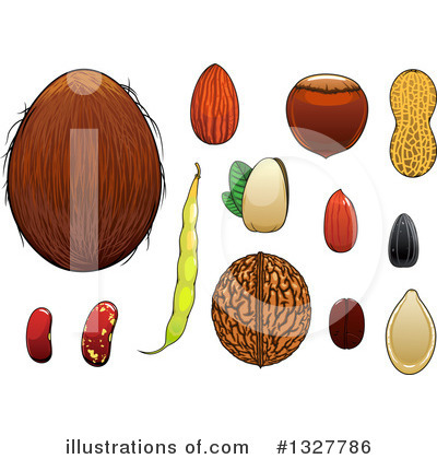 Sunflower Seed Clipart #1327786 by Vector Tradition SM