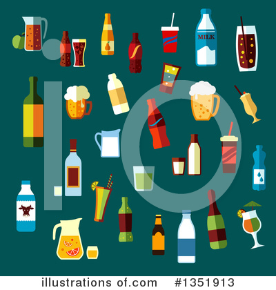 Soda Bottle Clipart #1351913 by Vector Tradition SM
