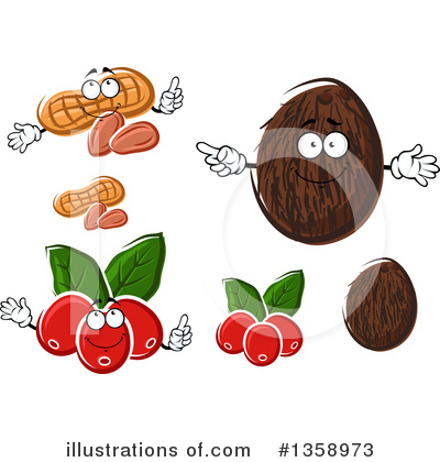 Coffee Bean Character Clipart #1358973 by Vector Tradition SM