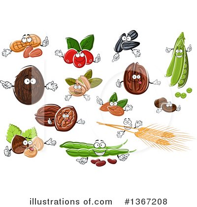 Coffee Berry Clipart #1367208 by Vector Tradition SM