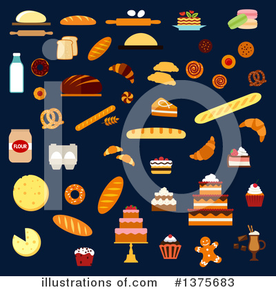Biscuit Clipart #1375683 by Vector Tradition SM