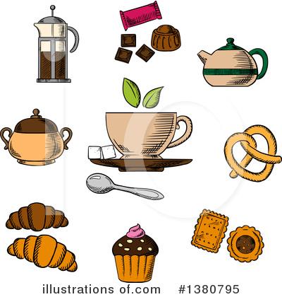 Royalty-Free (RF) Food Clipart Illustration by Vector Tradition SM - Stock Sample #1380795