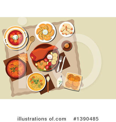 Royalty-Free (RF) Food Clipart Illustration by Vector Tradition SM - Stock Sample #1390485