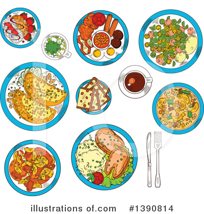 Royalty-Free (RF) Food Clipart Illustration by Vector Tradition SM - Stock Sample #1390814