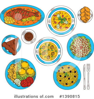 Meatball Clipart #1390815 by Vector Tradition SM