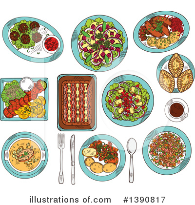 Royalty-Free (RF) Food Clipart Illustration by Vector Tradition SM - Stock Sample #1390817